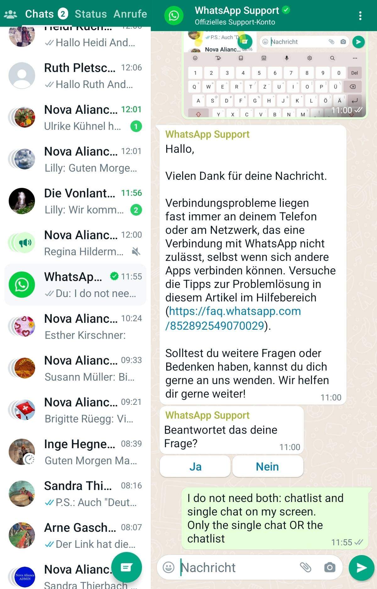 Bildschirm? (WhatsApp)