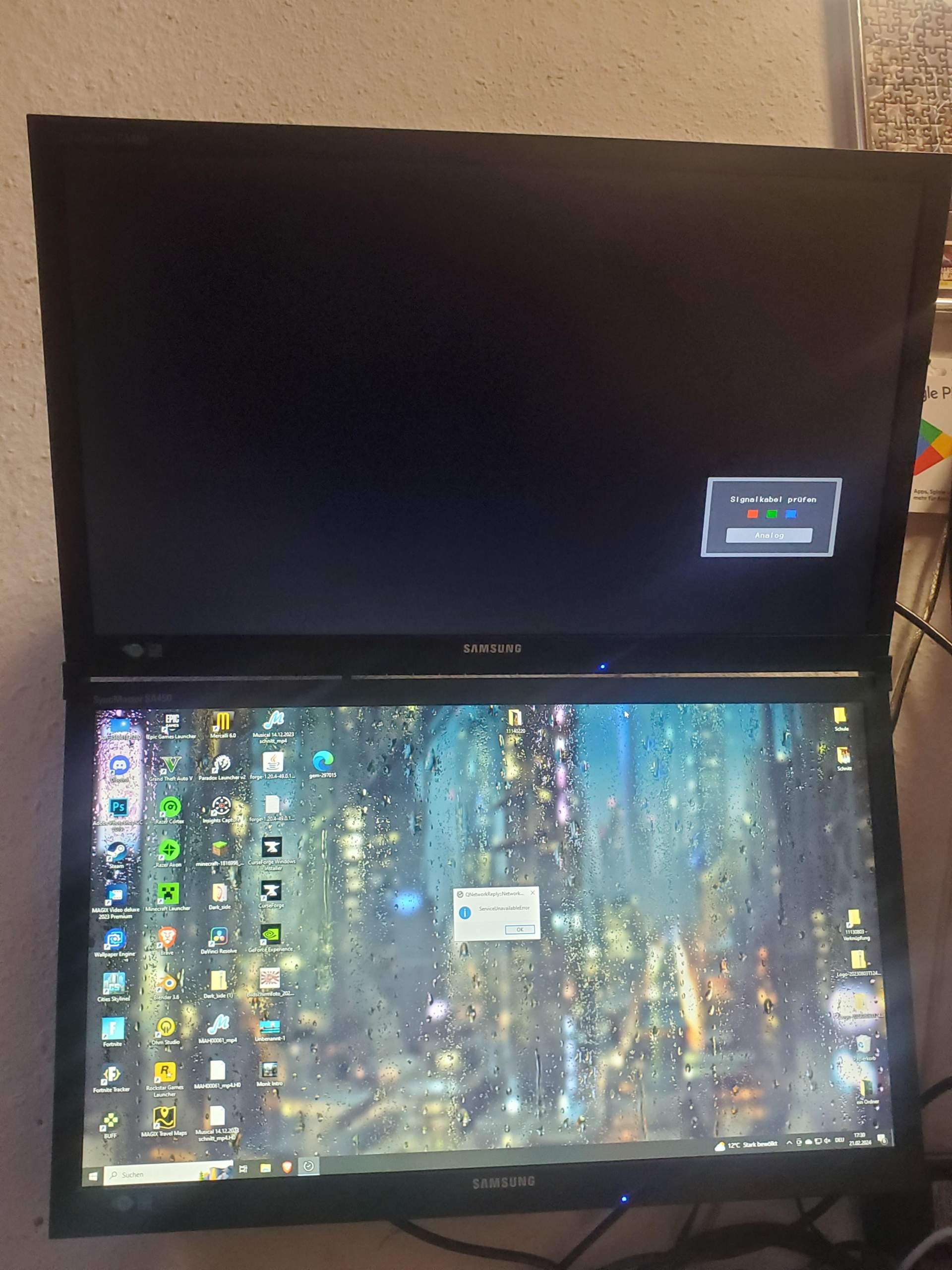 Bildschirm erkennt kein Signal? (Samsung, Displayport, DVI)