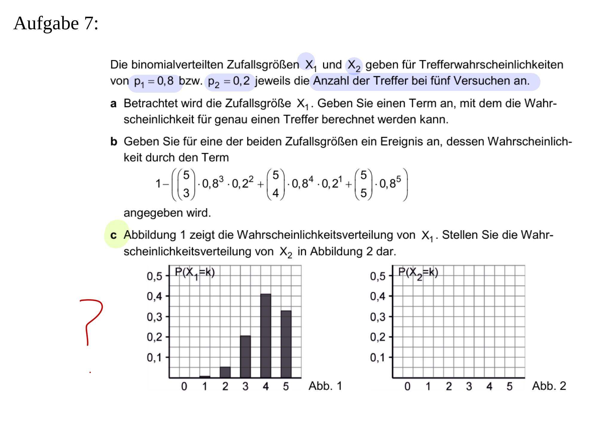 Binomialverteilung darstellen? (Schule, Mathematik, Wahrscheinlichkeit)