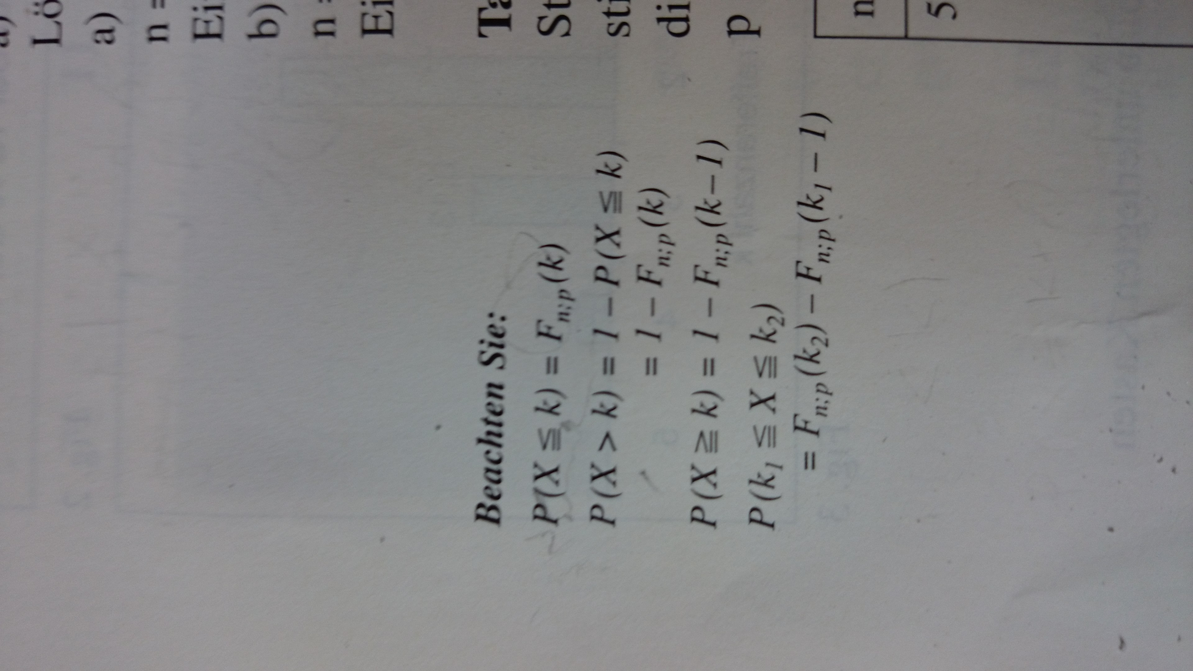 Binomialverteilung Stochastik Formeln Mathe