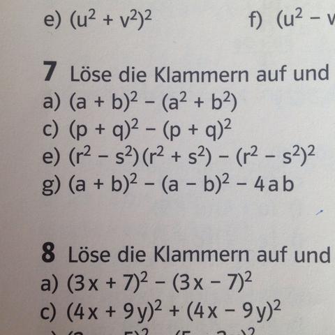 Binomische Formeln Hilfe Mathe