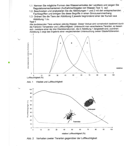 Biologie Okologie Frage Zur 1 2 Und 1 3 Schule Abitur Leistungskurs