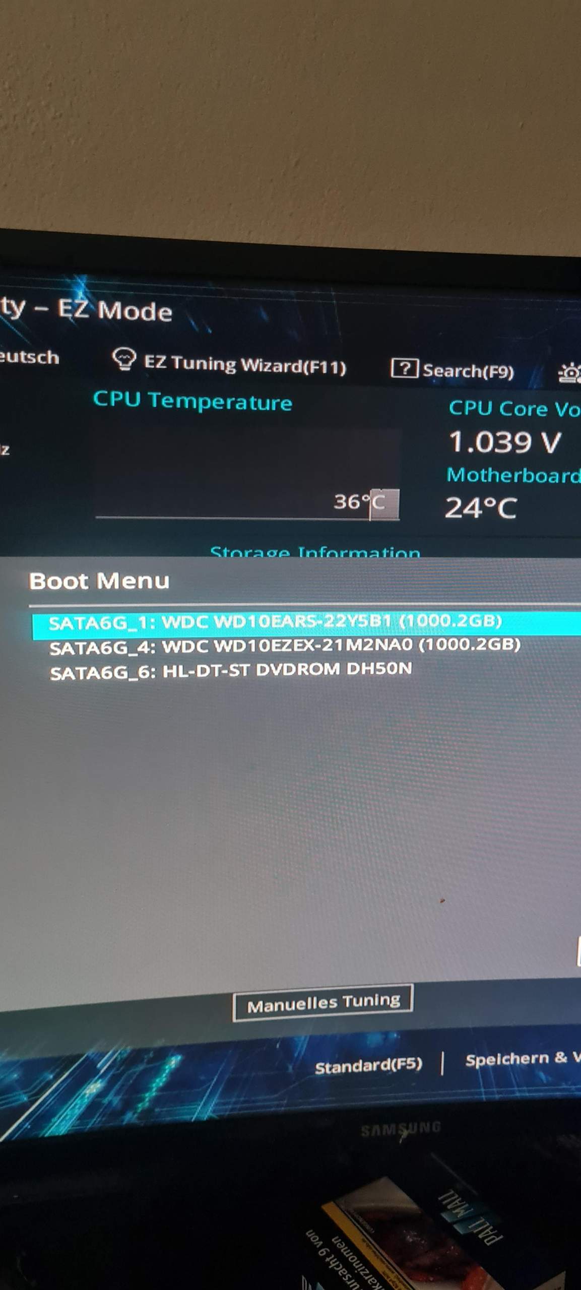 BIOS Problem. PC bootet von einer nicht anwählbaren Sata? (booten)