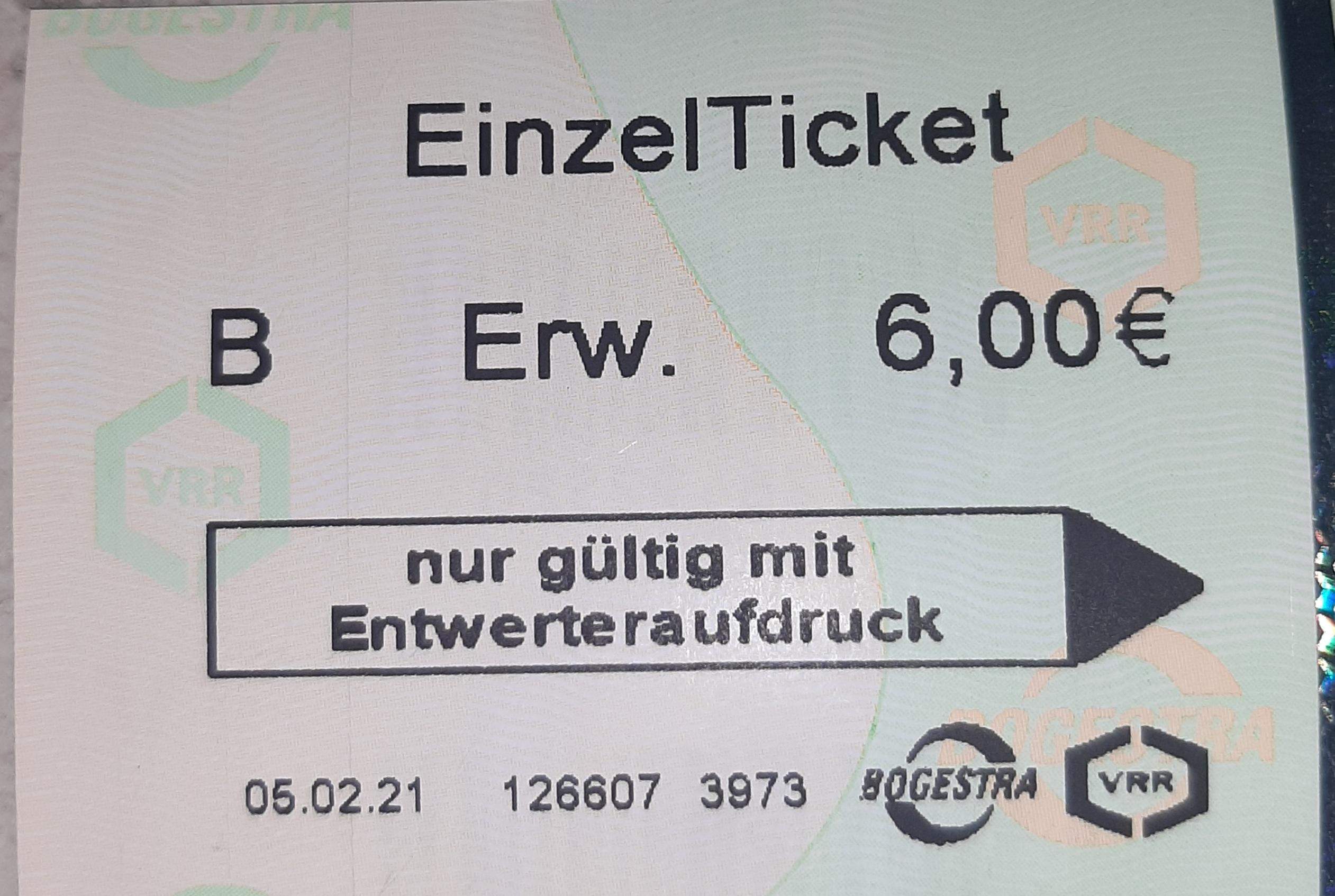 Bis wann ist mein Vrr Einzelticket gültig? (Bahn, Ticket, Bus)