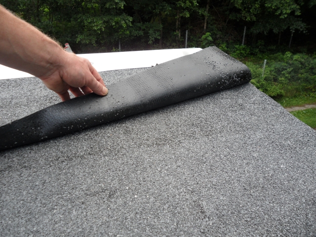 Bitumen  Schwei bahn richtig verlegt Facharbeit Dach   Bitumen  Schwei bahn richtig verlegt Facharbeit Dach