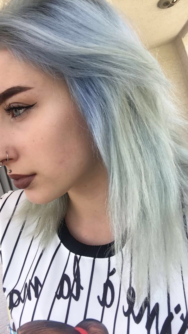 blau aus haar rausbekommen haare