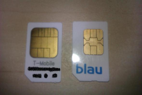 Blau De Sim Karte Bzw Deren Kontaktberiche Passt Nicht Handy Smartphone Htc