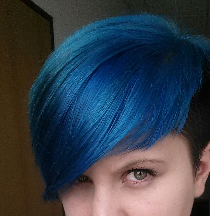 Blaue Haare überfärben? :) (färben, blau)