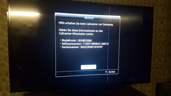 Blauer Streifen Im Bild Samsung Fernseher Technik Tv Bildschirm