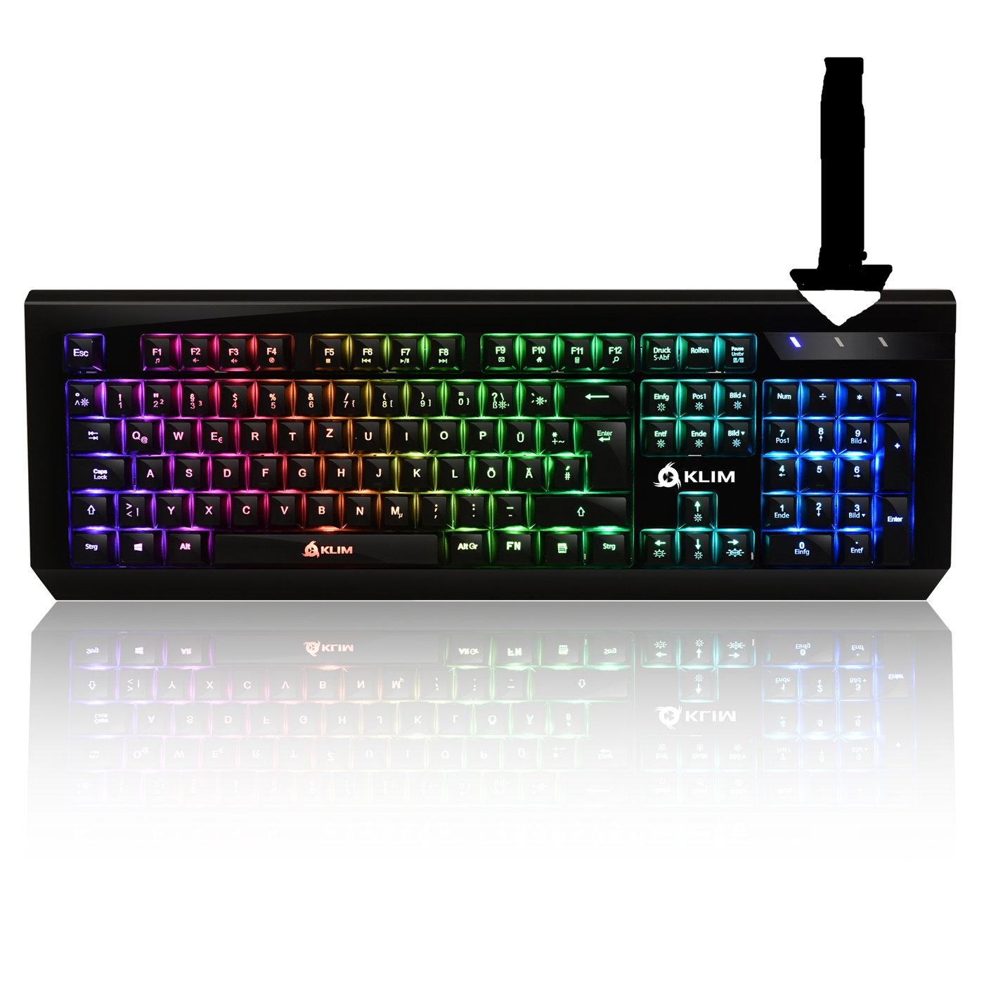 Blaues Licht oben rechts auf der tastatur? (Computer, PC ...