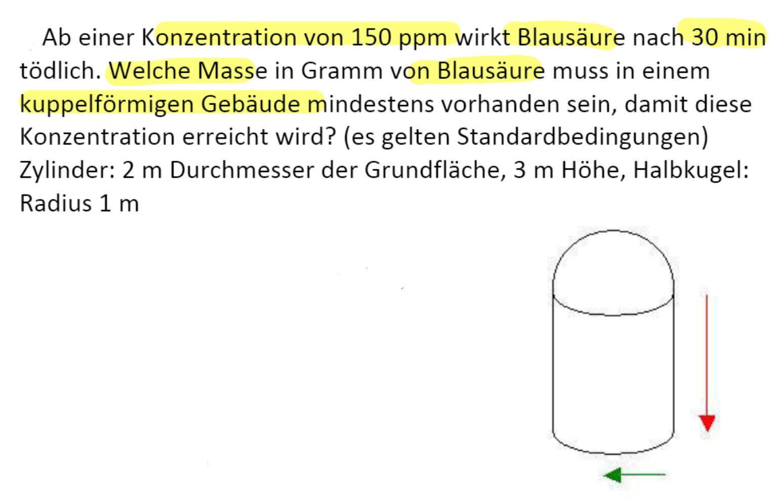 Blausäure? (Formel)
