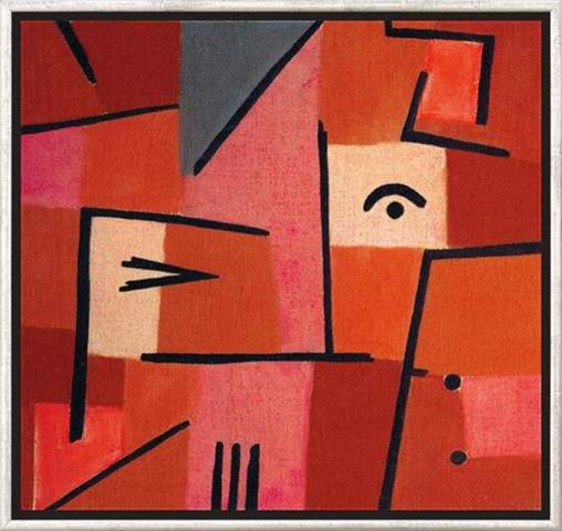 Blick aus rot epoche? Expressionismus oder Impressionismus? (Schule, Kunst,  Malerei)
