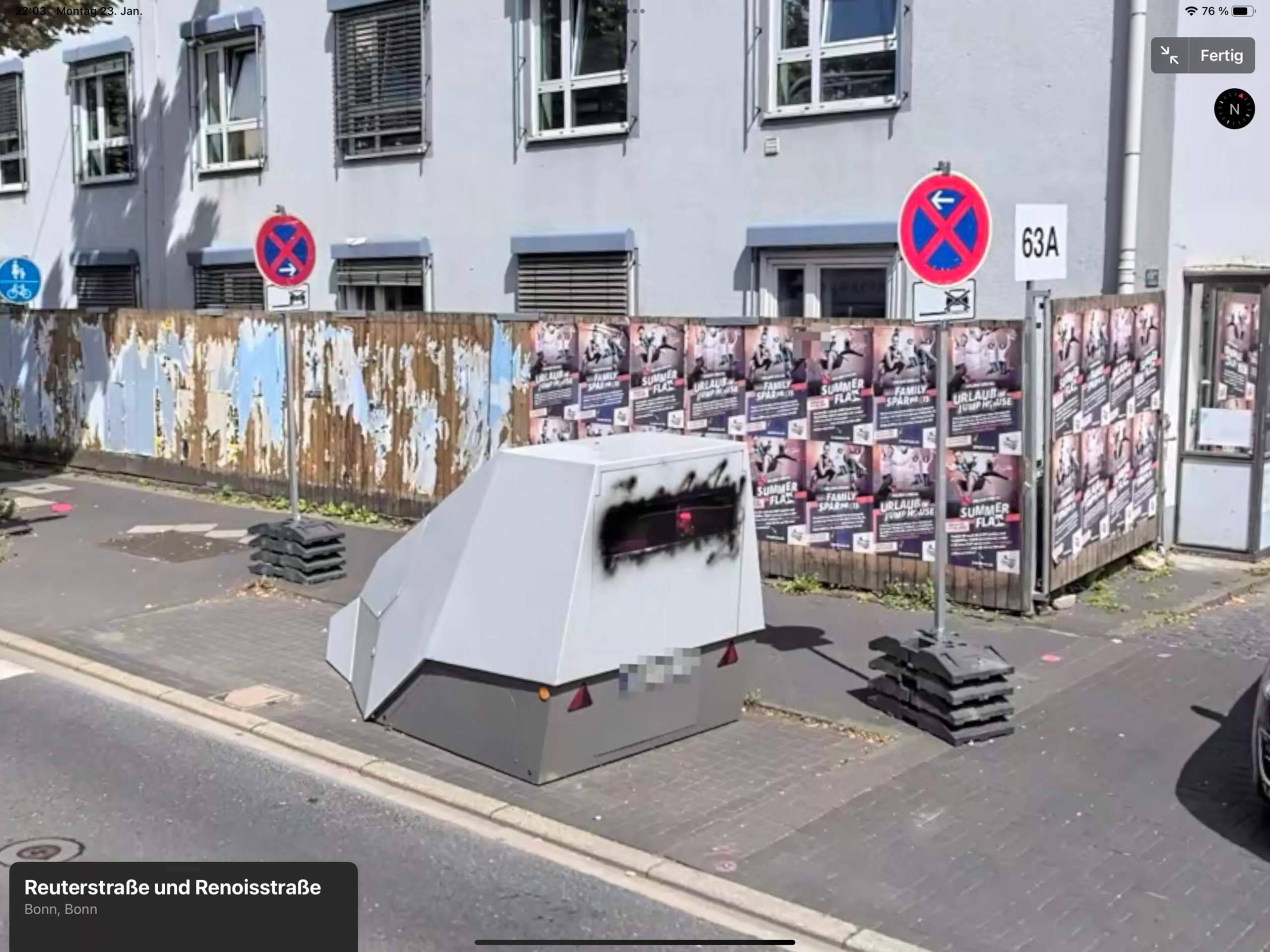 Blitzer auf öffentlichem Parkplatz? (Recht, Straßenverkehrsrecht)