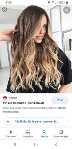 Blonde Haare zu Braun mit Strähnchen färben?