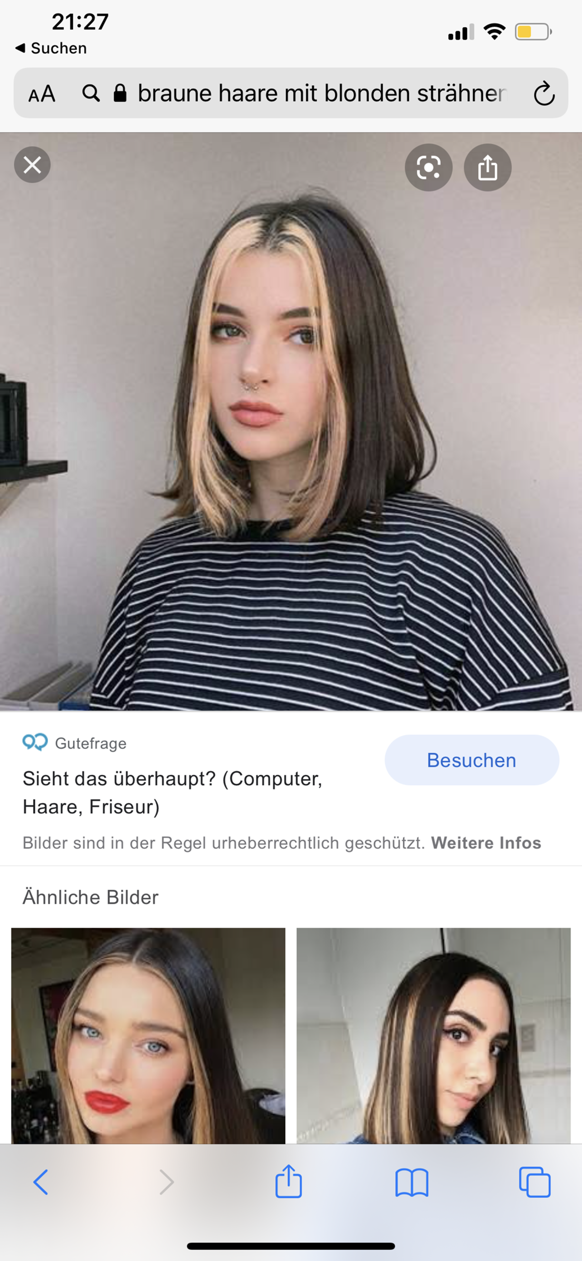 blonde strahnen auf gefarbten schwarzen haaren beauty pflege schonheit