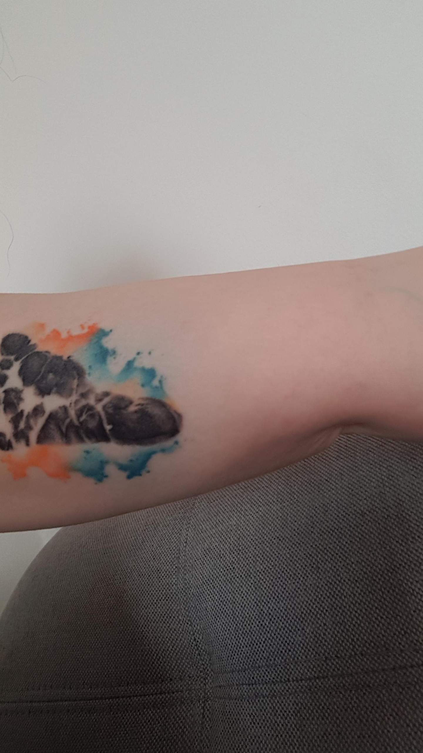 Blowout oder blauer Fleck? (Tattoo)