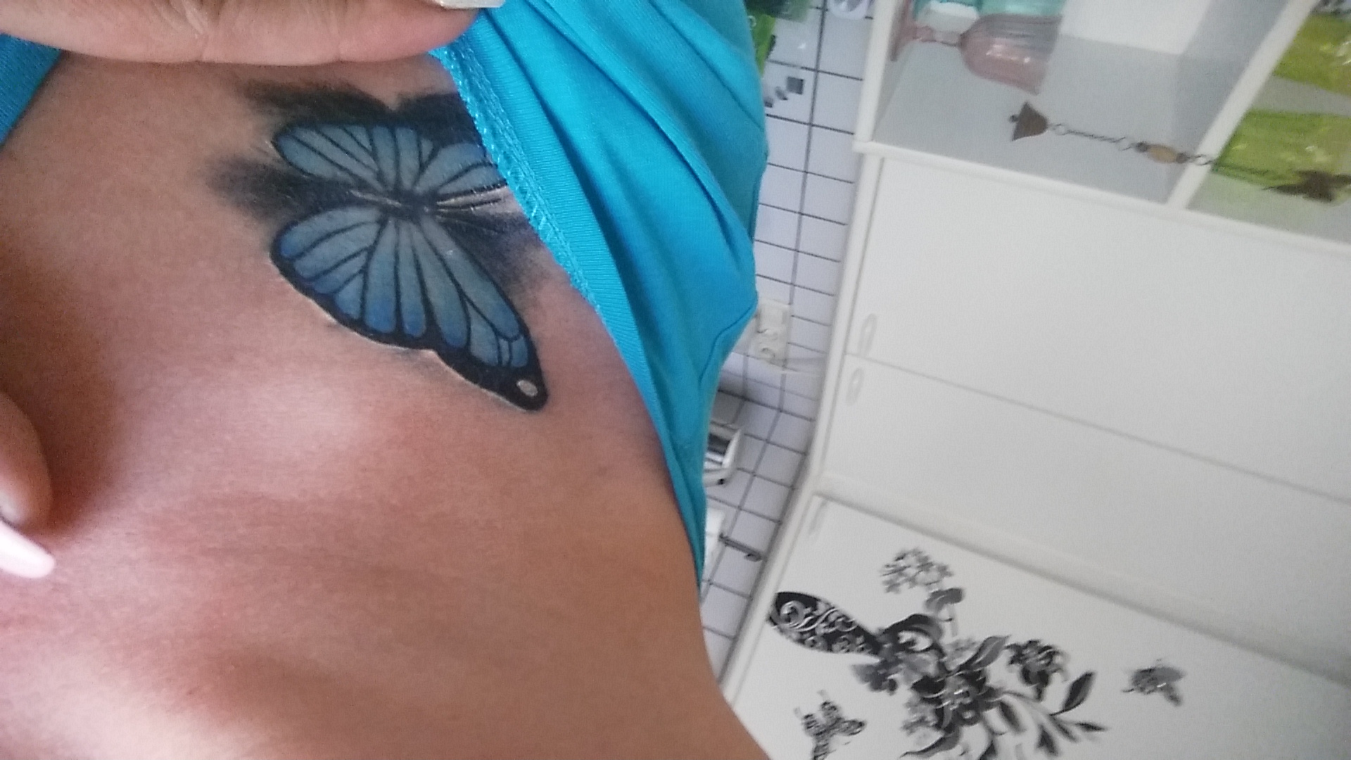 blowout oder Bluterguss (Tattoo)