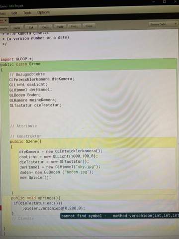 BlueJ Gloop Java- cannot find symbol - method problem? (Computer ...
