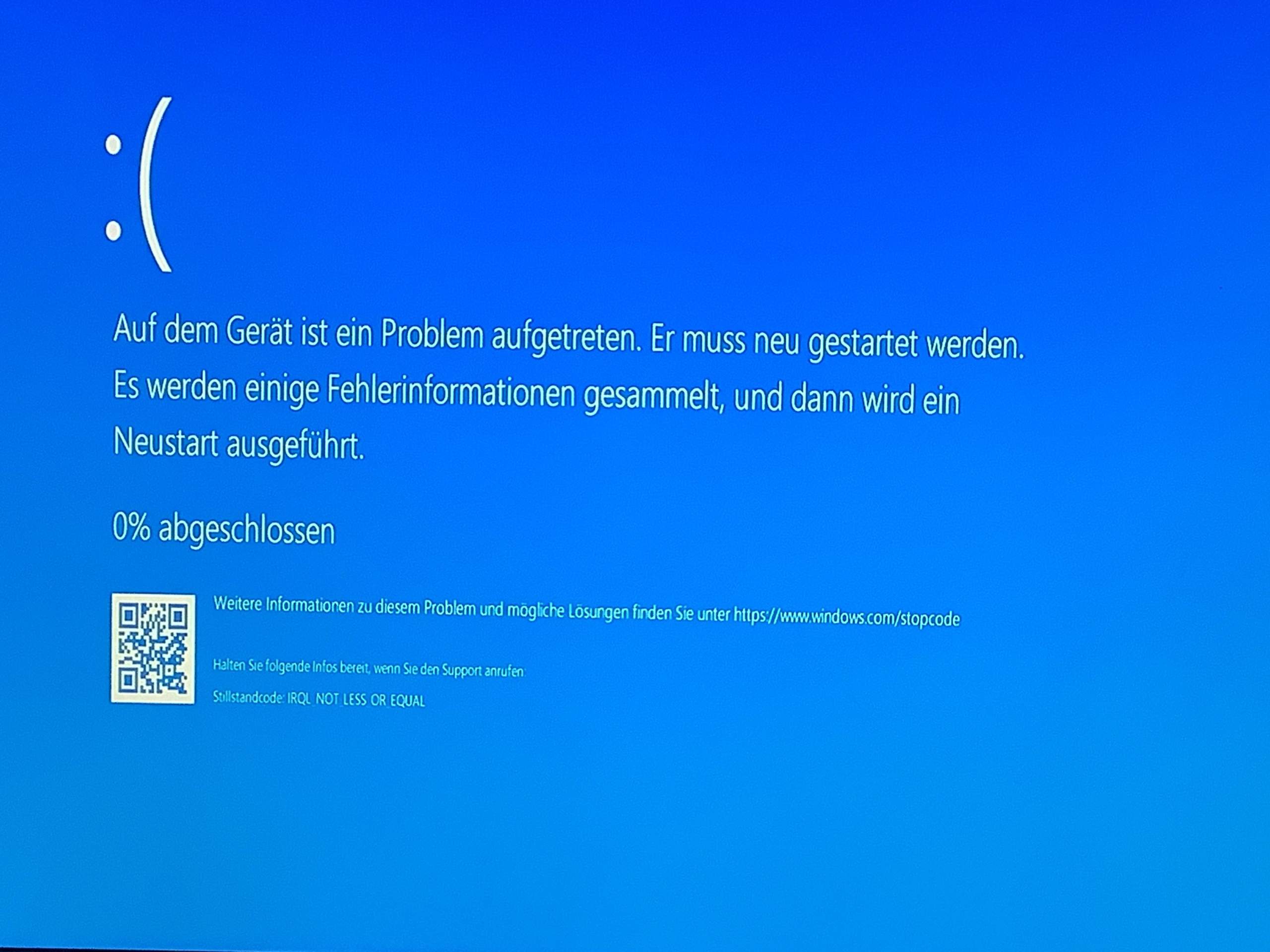 Blue Screen Command Bluescreen in Windows beheben?