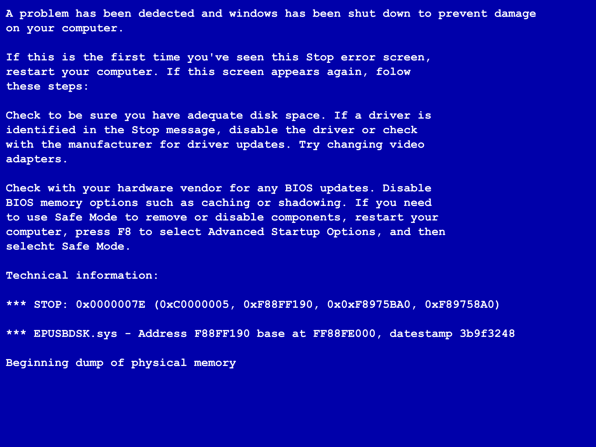 Windows 7 Ngeblank Blue Screen  Apps Directories