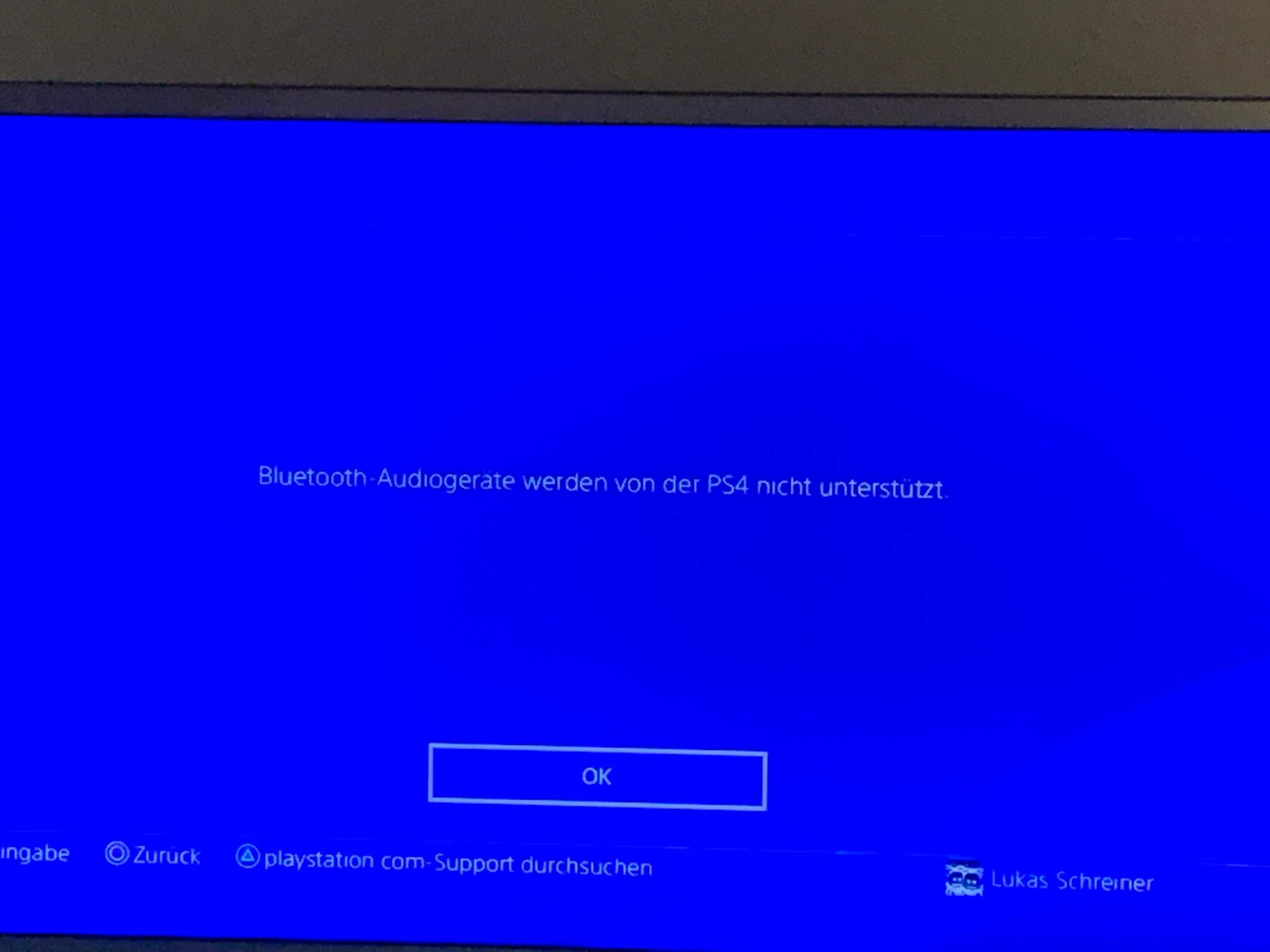 Bluetooth Audiogeräte Werden Von Ps4 Nicht Unterstützt