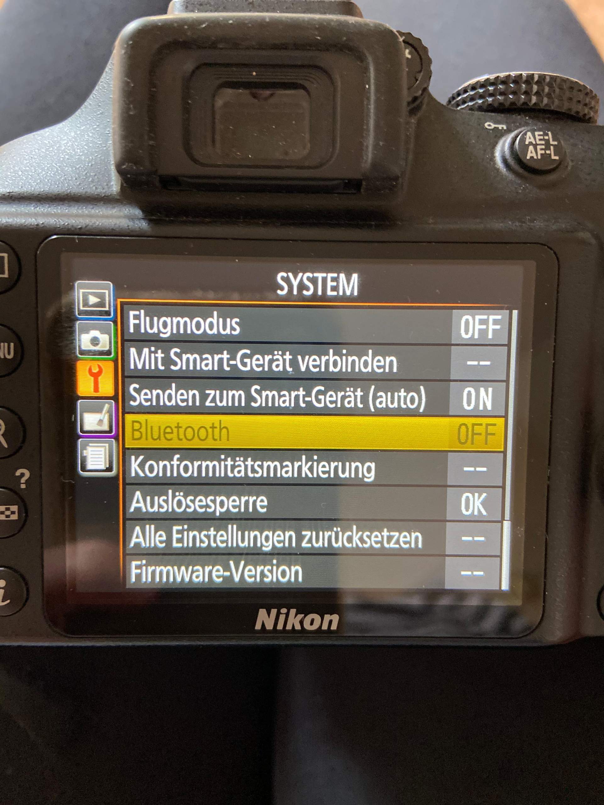 Nikon D5600 Bluetooth Lässt Sich Nicht Einschalten