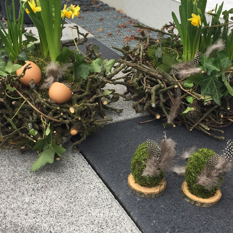 Osterfest und Ostereiern Handarbeit  - (Natur, Blumenladen)