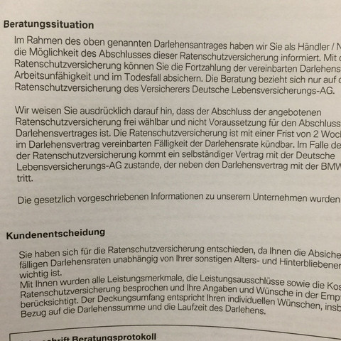 Bmw Kredit Mit Rsv