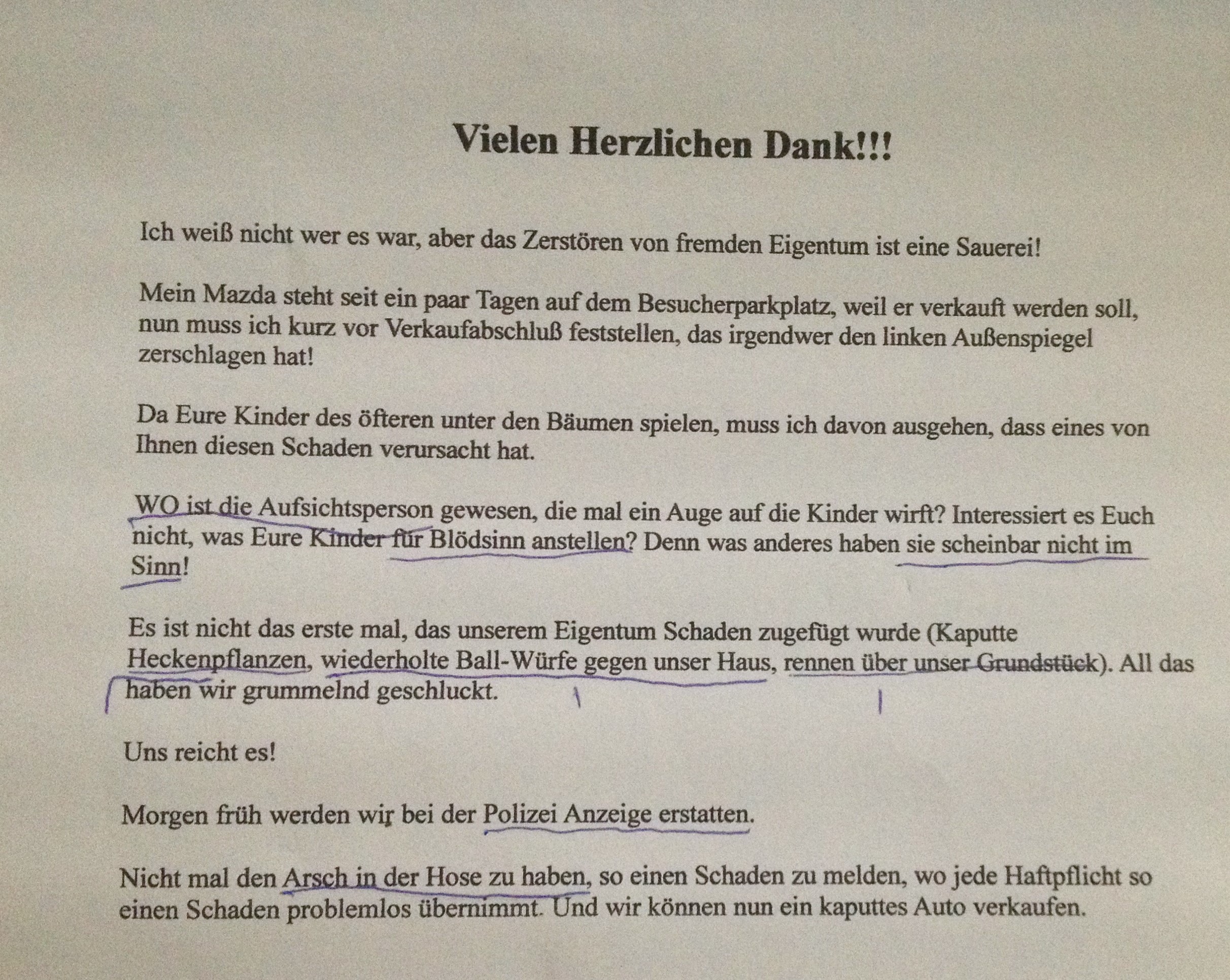 38  Wahrheiten in Beschwerdebrief An Nachbarn Muster! Zugang zum grundstück des nachbarn ...
