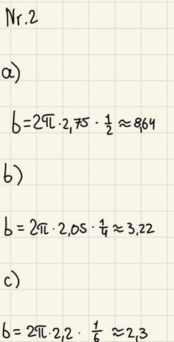 Bogenlänge korrekt berechnet? (Mathematik, Kreisbogen)