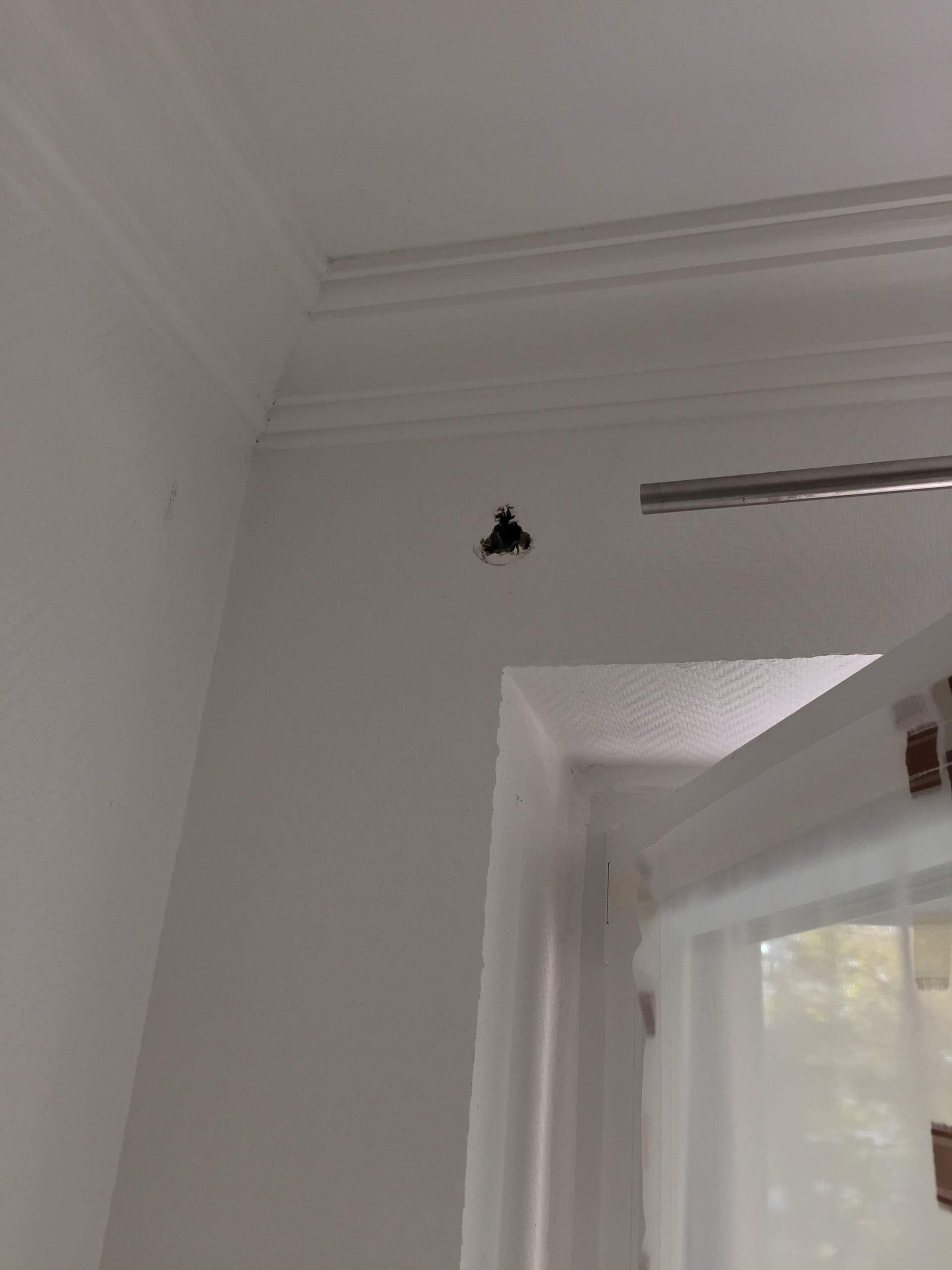 Bohrloch in der Wand verschließen (Handwerk, Loch, Putz)