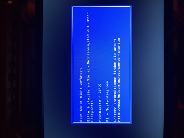 - (PC Elektronik, Bootgerät Fehlermeldung)
