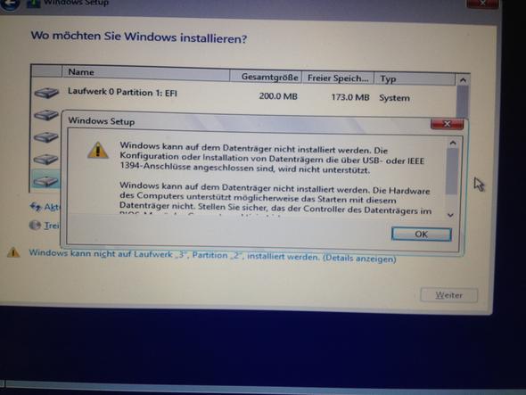 Fehlermeldung - (Windows, Mac, Festplatte)