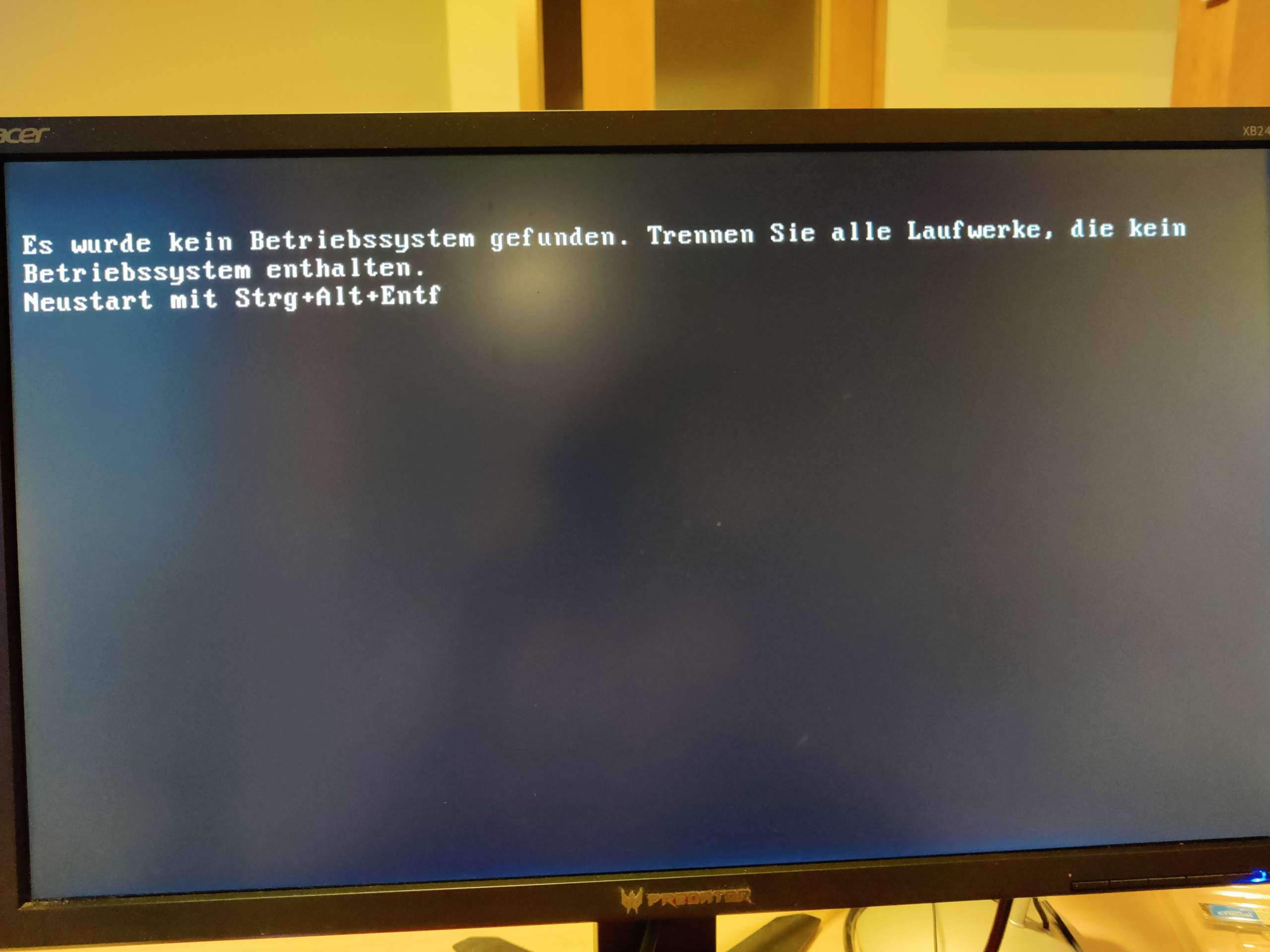 Bootfestplatte wird nicht erkannt? Technik, PC)