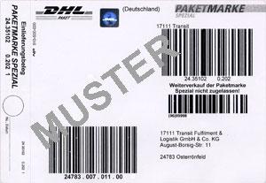 Paketmarke - (Versand, DHL)