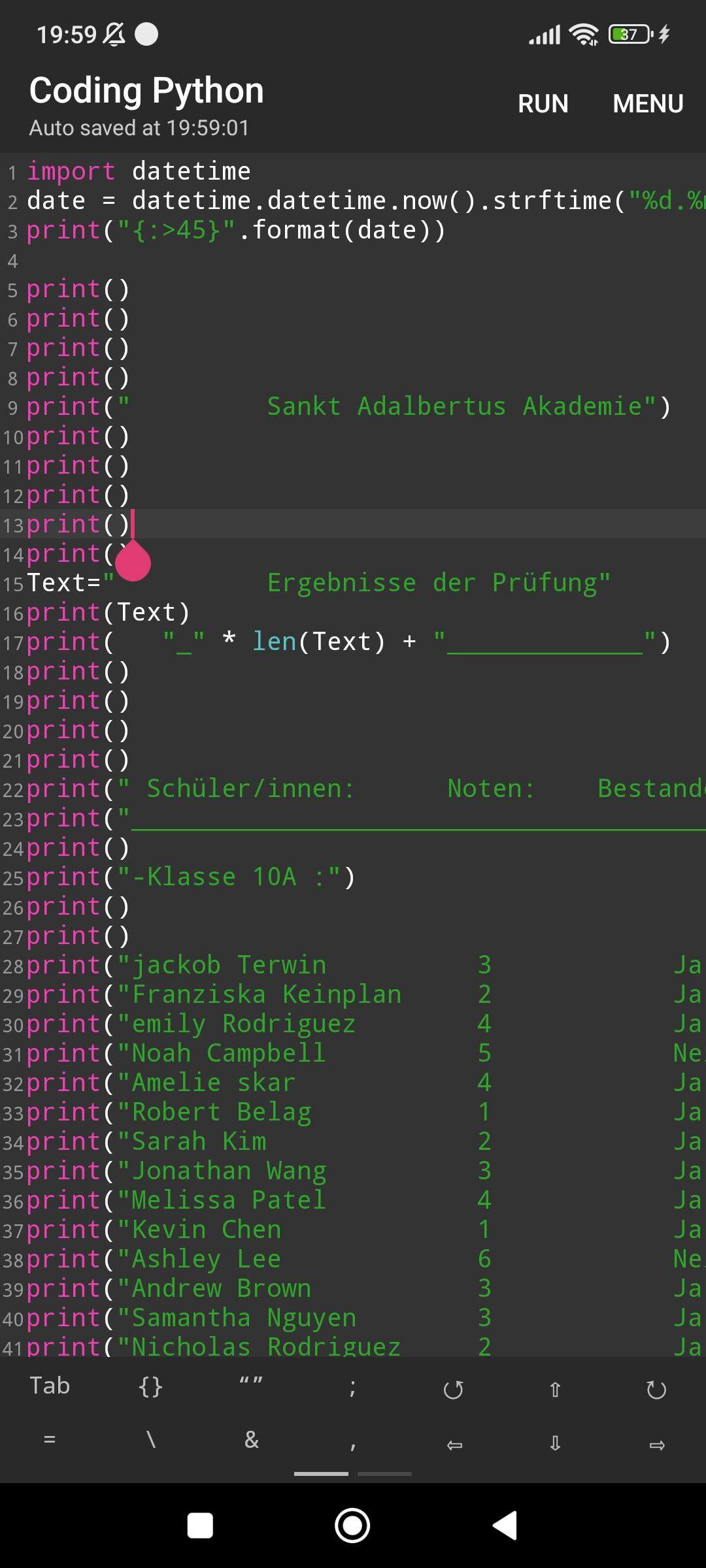 Brauche hilfe bei Phyton? (programmieren, Python, Programmiersprache)