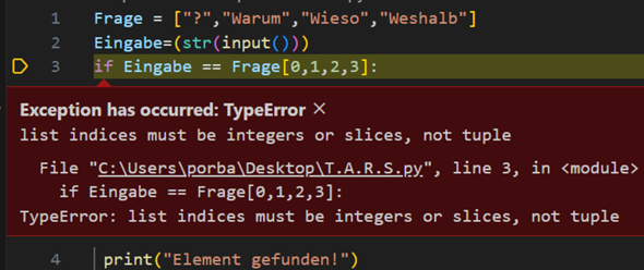 Brauche Hilfe bei Python? (programmieren, Code, Programmiersprache)