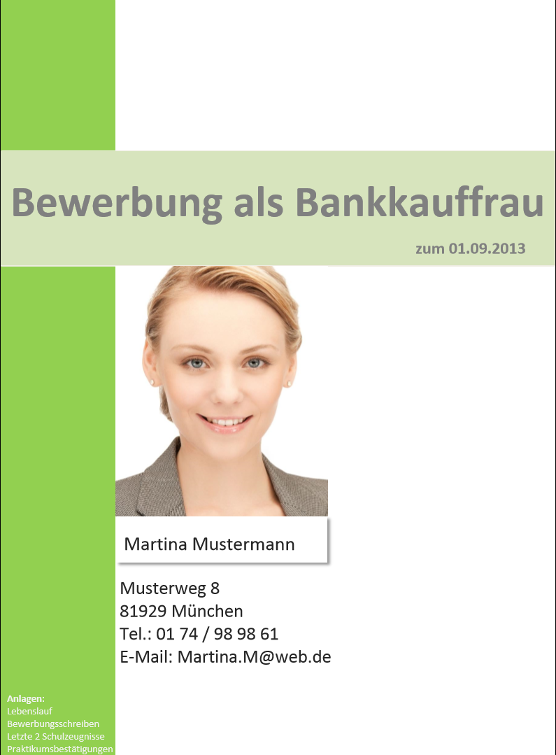Brauche Hilfe Bei Word Deckblatt Bewerbung Design