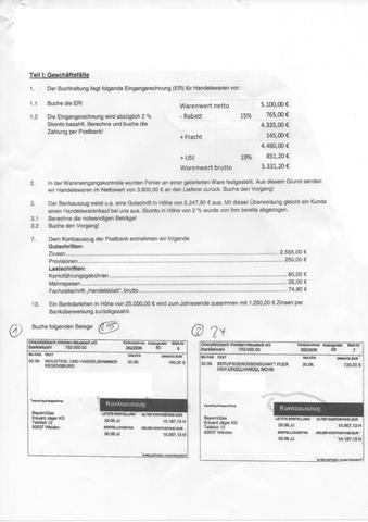 Das Arbeitsblatt - (Schule, Rechnung, Rechnungswesen)