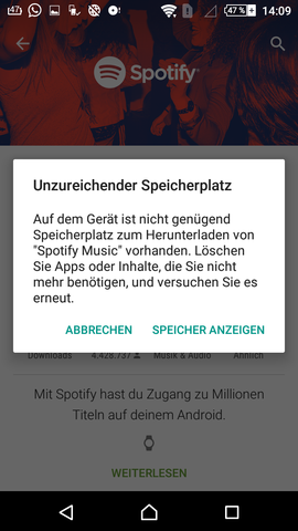 Wenn ich Auf Speicher Verwalten komm ich auf den interne Speicher.. - (Speicher, Sony xperia)