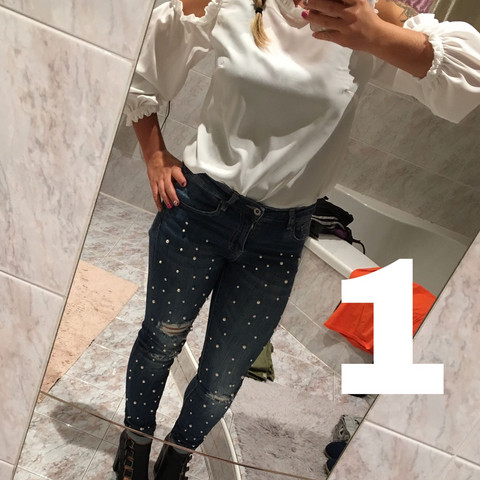 Jeans mit bluse - (Mode, Foto, Styling)