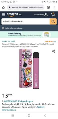 Braucht man für dieses E Shisha Zusatzmaterialien?