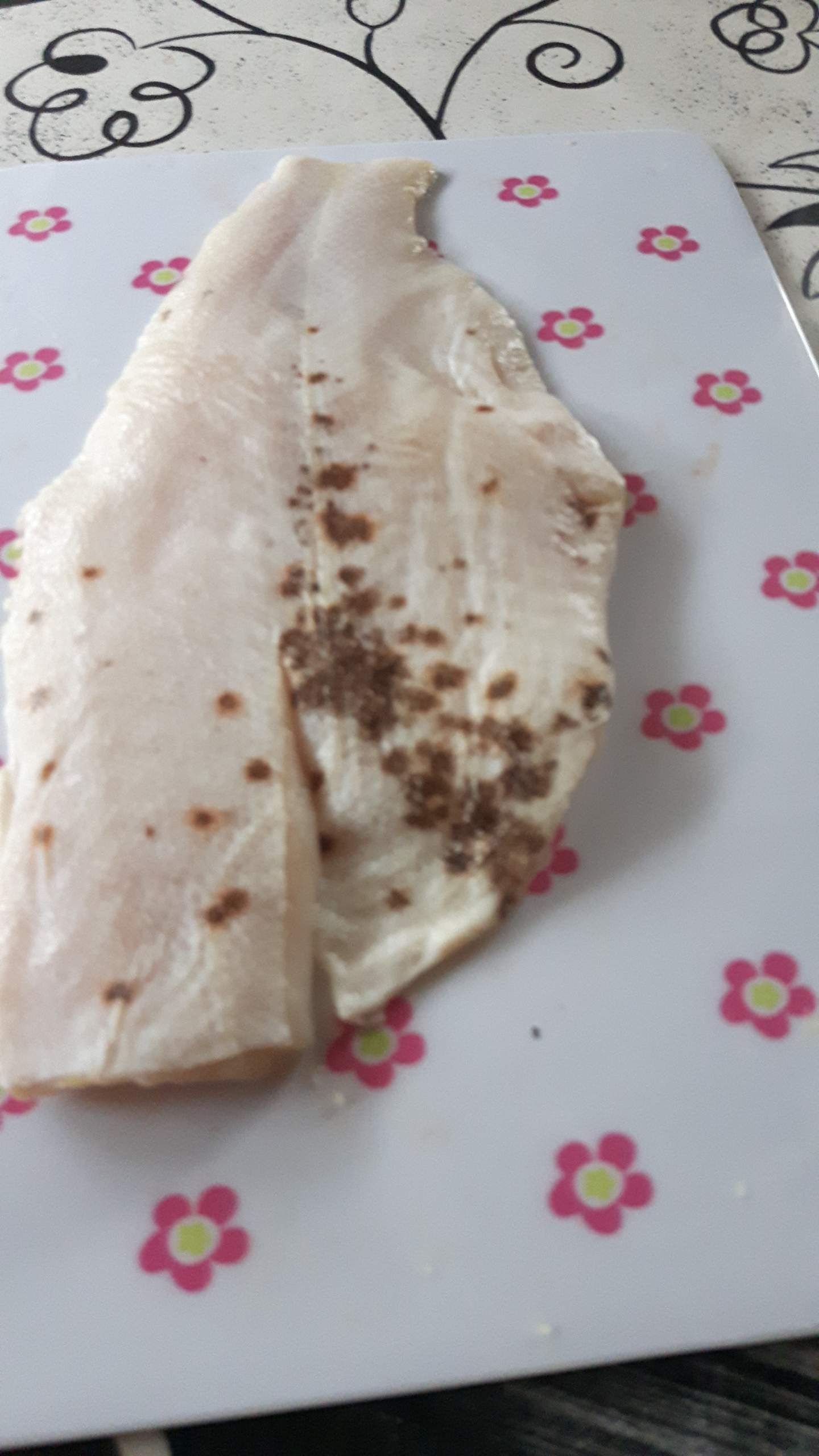 Braune Flecken aauf Schollenfilet? (Fische)