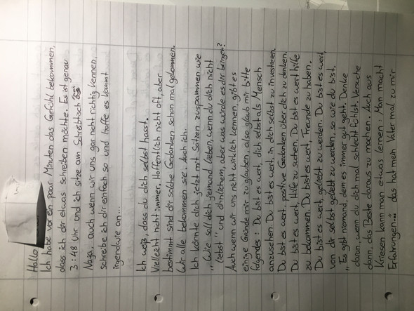 Brief An Freundin Mit Magersucht In Klinik Schreiben Brief