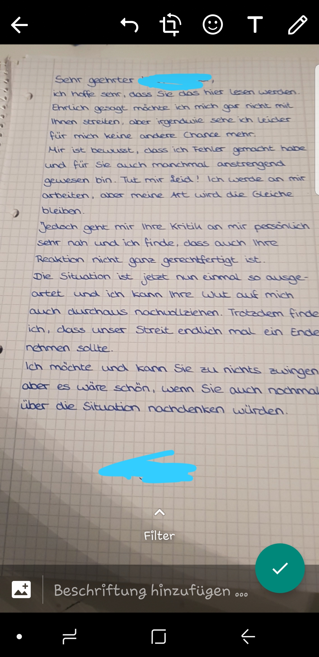 Brief An Lehrer So Ok