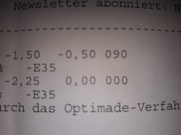 Brille Sehwerte Optiker