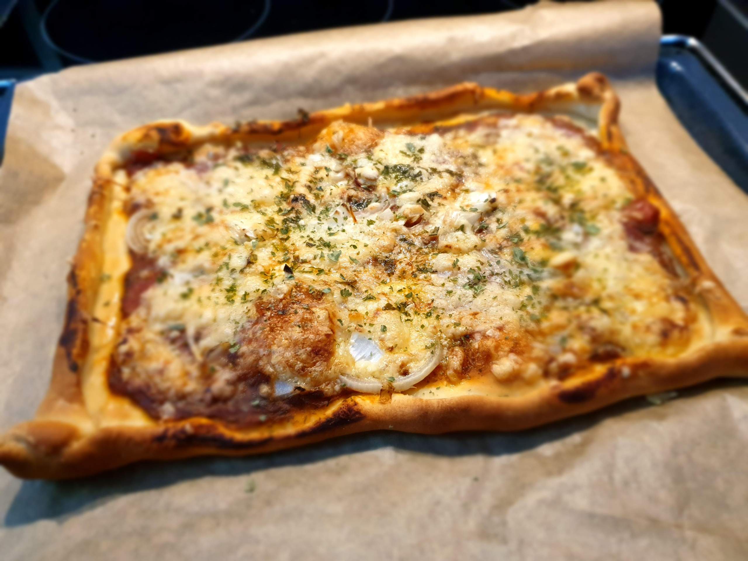 Brötchenteig als Pizzateig? (Pizza, Brötchen)