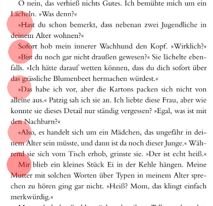 So steht es in Büchern. - (Buch, Buch schreiben, Leerzeichen)