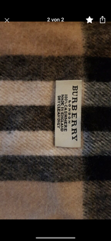 Burberry Schal echt oder Fake? Woran erkennen?