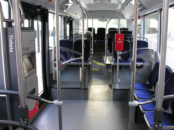 Bus Innenraum - (Motor, Bus, öffentliche Verkehrsmittel)